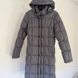 Women's Black Hooded Puffer Coat